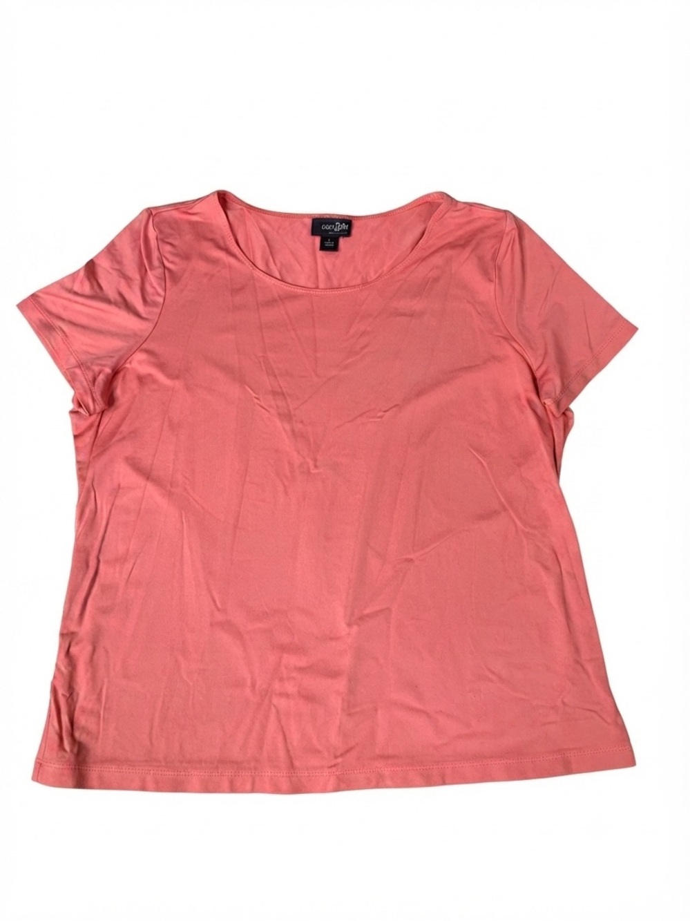 East 5th Essentials Coral Pink Short Sleeve Tee Top Size L